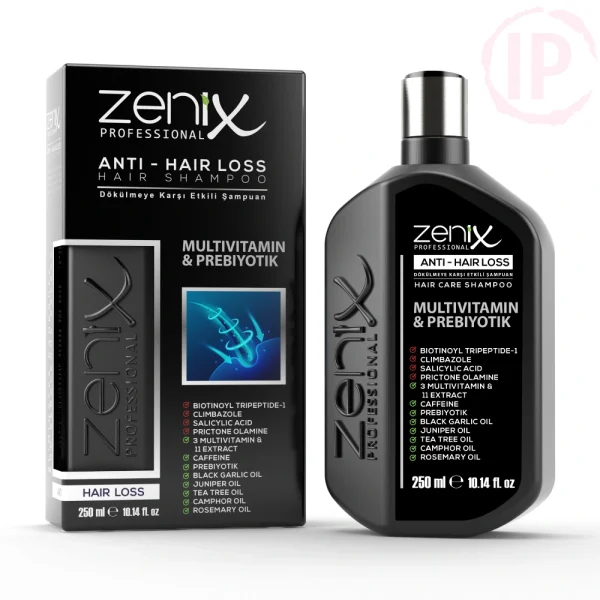 شامپو ضد ریزش زنیکس zenix اصل ترکیه حاوی ویتامین حجم 250 میل