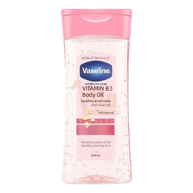روغن بدن وازلین صورتی Vitamin B3 Lightening Body حجم 200 میل